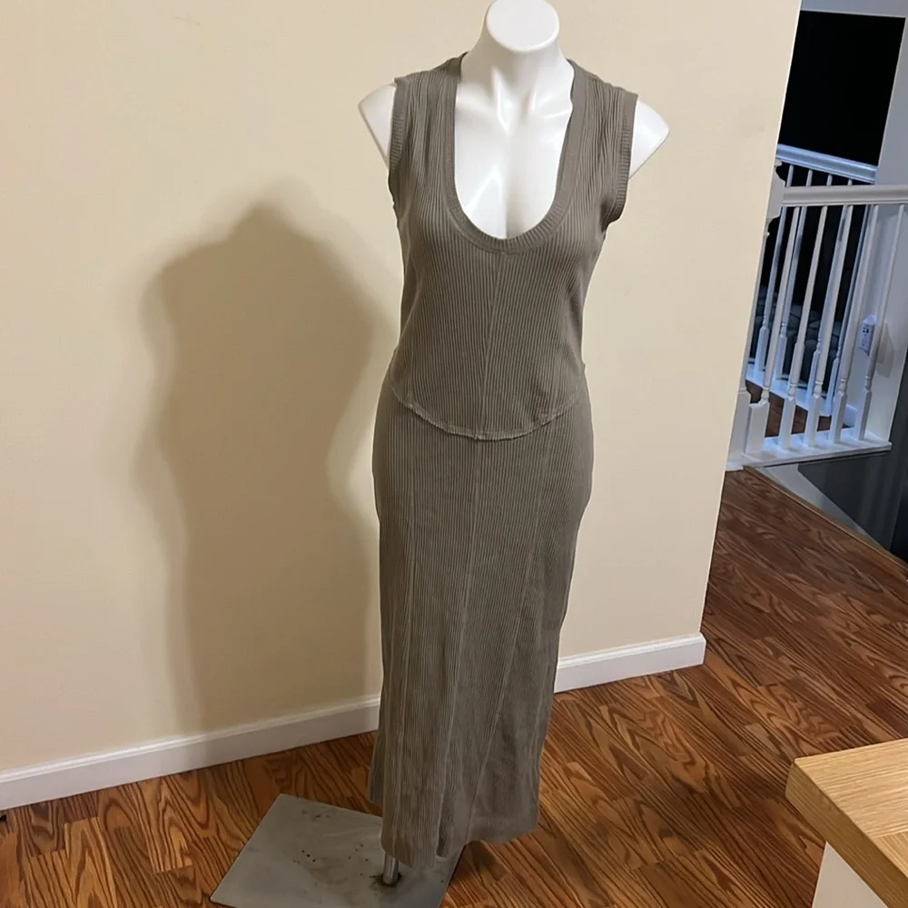 Free people Rib Knit Midi dress size S women NWOT